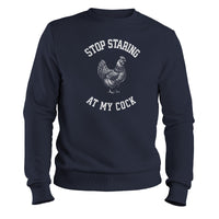 Load image into Gallery viewer, Stop Staring Crewneck Sweatshirt navy color
