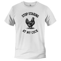 Load image into Gallery viewer, Stop Staring Tee white color
