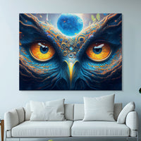 Load image into Gallery viewer, Strange Eyes Abstract Horizontal Canvas Wall Art
