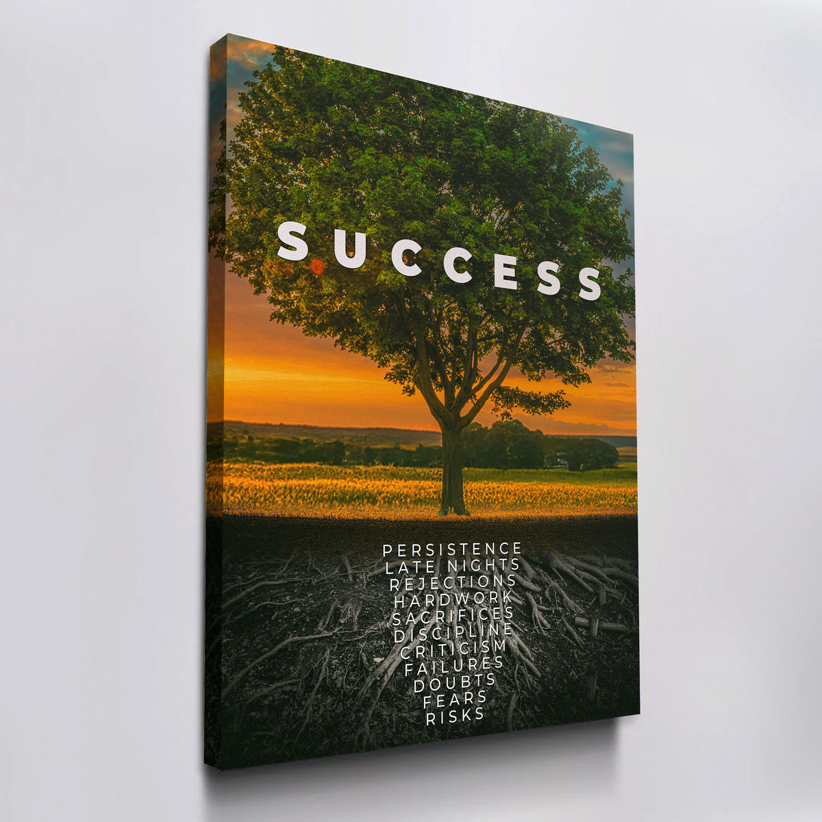 Success Canvas Wall Art