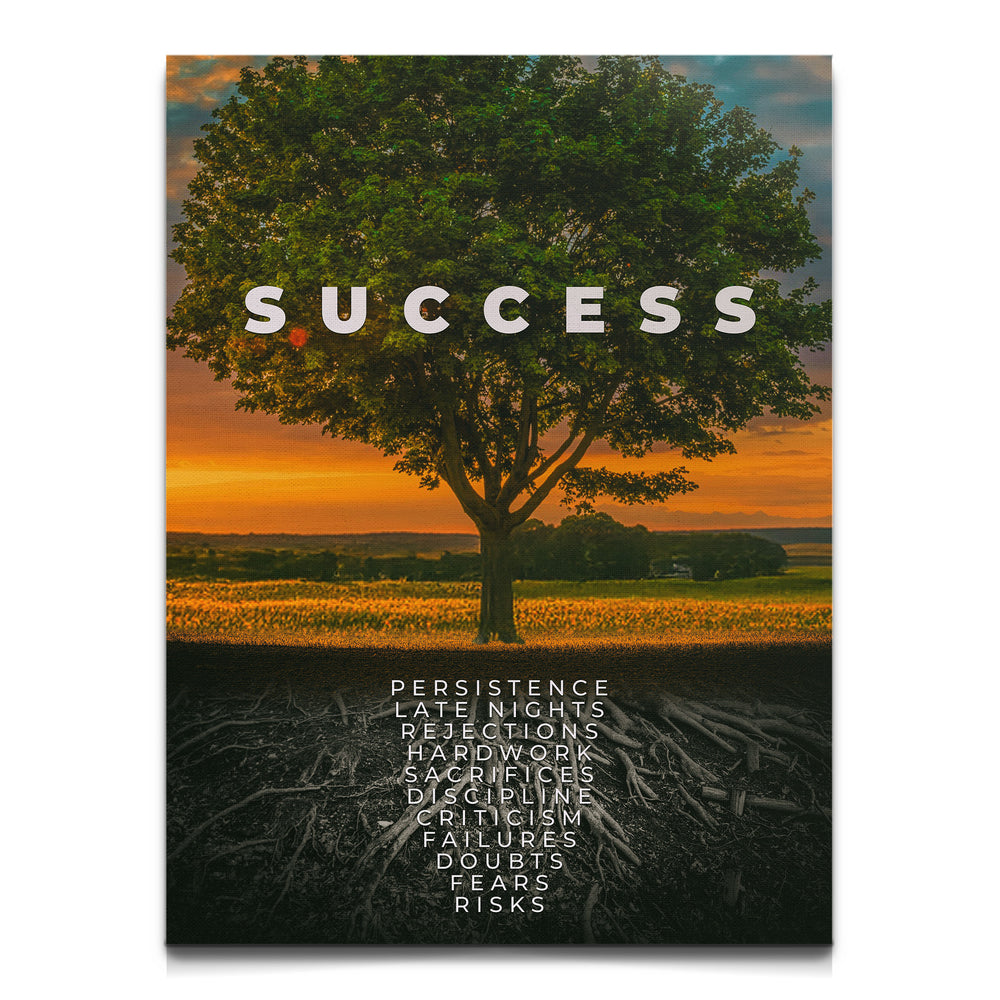 Success Canvas Wall Art