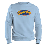 Load image into Gallery viewer, Super Dad Crewneck Sweatshirt light blue color
