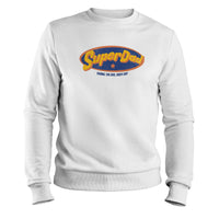 Load image into Gallery viewer, Super Dad Crewneck Sweatshirt white color
