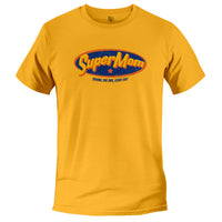 Load image into Gallery viewer, Super Mom Tee gold color
