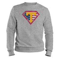 Load image into Gallery viewer, Super trump crewneck sweatshirt  sport grey color
