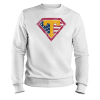 Load image into Gallery viewer, Super trump crewneck sweatshirt white color
