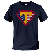 Load image into Gallery viewer, Super Trump T-shirt navy color
