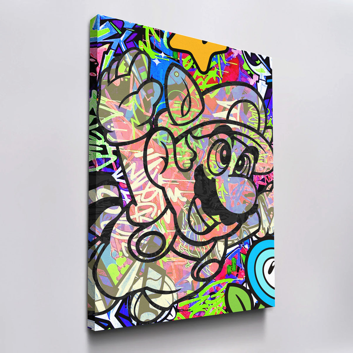Super Mario Vertical Canvas WAll Art