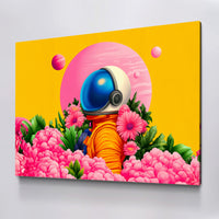 Load image into Gallery viewer, Garden Dreams Astronaut Horizontal Canvas wall Art
