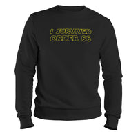 Load image into Gallery viewer, Survived Order 66 Crewneck Sweatshirt black color
