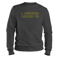 Load image into Gallery viewer, Survived Order 66 Crewneck Sweatshirt  dark heather color
