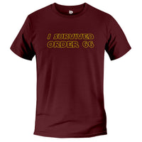 Load image into Gallery viewer, Survived Order 66 Tee maroon color
