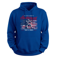 Load image into Gallery viewer, military kneel hoodie, patriotic military hoodie royal blue
