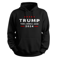 Load image into Gallery viewer, Trump Take America Back 2024 Hoodie black color
