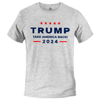 Load image into Gallery viewer, Trump Take America Back 2024 T-shirt  Athletic Heather color
