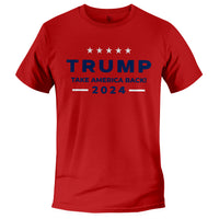 Load image into Gallery viewer, Trump Take America Back 2024 T-shirt  red color
