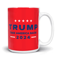 Load image into Gallery viewer, Tack America Back Mug 15oz red color
