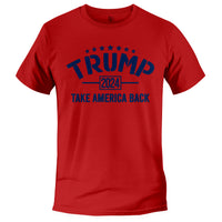 Load image into Gallery viewer, Take America Back Trump T-shirt red color
