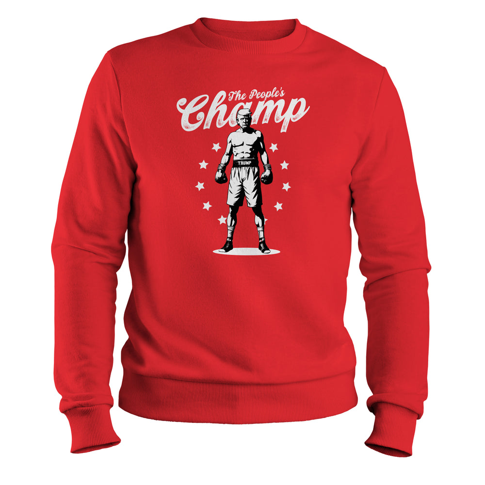 the peoples champion donald j trump crewneck sweatshirt