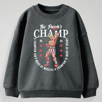 Load image into Gallery viewer, The People&#39;s Champ Youth Crewneck Sweatshirt | dark Heather
