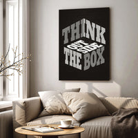 Load image into Gallery viewer, Think Outside the Box Vertical Canvas Wall Art
