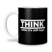Load image into Gallery viewer, Think Mug 11oz black color
