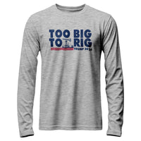 Load image into Gallery viewer, Too Big to Rig Long Sleeve Shirt Athletic Heather color
