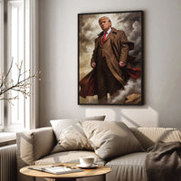 Load image into Gallery viewer, Triumph President Donald Trump Vertical Framed Canvas Wall Art
