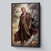 Load image into Gallery viewer, Triumph President Donald Trump Vertical Framed Canvas Wall Art
