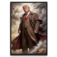 Load image into Gallery viewer, Triumph President Donald Trump Vertical Framed Canvas Wall Art
