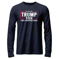 Load image into Gallery viewer, Trump 2024 Long Sleeve Shirt navy color
