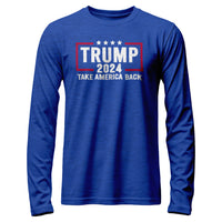 Load image into Gallery viewer, Trump 2024 Long Sleeve Shirt true royal color
