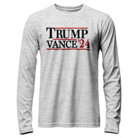 Load image into Gallery viewer, TRUMP &quot;?&quot; 24 Long Sleeve Shirt Athletic Heather color
