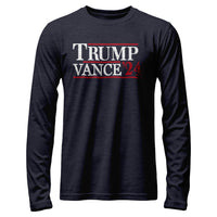 Load image into Gallery viewer, TRUMP &quot;?&quot; 24 Long Sleeve Shirt heather navy color
