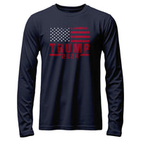 Load image into Gallery viewer, United for Trump 2024 Long Sleeve T-Shirt navy color
