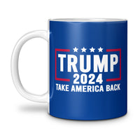 Load image into Gallery viewer, Trump 2024 Mug 11oz dark blue color
