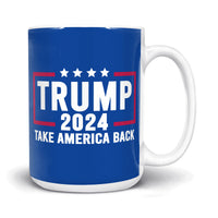 Load image into Gallery viewer, Trump 2024 Mug 11oz dark blue color
