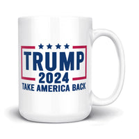 Load image into Gallery viewer, Trump 2024 Mug 15oz white color
