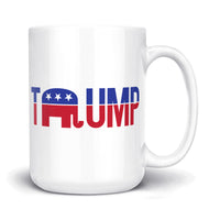 Load image into Gallery viewer, Trump Elephant Mug 15oz white color
