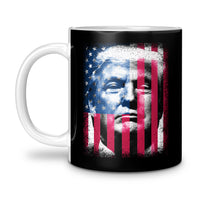 Load image into Gallery viewer, Trump Flag Mug 11oz black color
