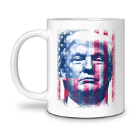 Load image into Gallery viewer, Trump Flag Mug 11oz White color
