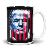 Load image into Gallery viewer, Trump Flag Mug 15oz black color
