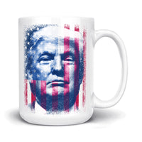 Load image into Gallery viewer, Trump Flag Mug 15oz white color
