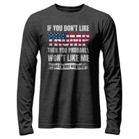 Load image into Gallery viewer, Trump Hater Long Sleeve Shirt dark grey heather color
