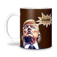 Load image into Gallery viewer, Covfefe Mystery Mug Donald J Trump gift| Brown
