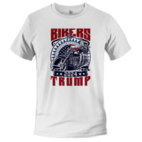 Load image into Gallery viewer, donald trump rider tshirt, motorcycle themed tshirt election 2024 white
