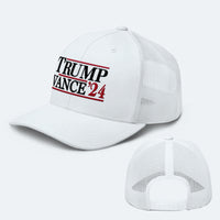 Load image into Gallery viewer, Trump Vance &#39;24 Trucker Hat
