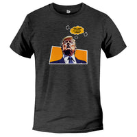 Load image into Gallery viewer, i dont wear a toupee donald trump tshirt, funny dark grey heather
