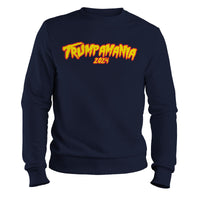 Load image into Gallery viewer, Trumpamania 2024 Crewneck Sweatshirt navy color
