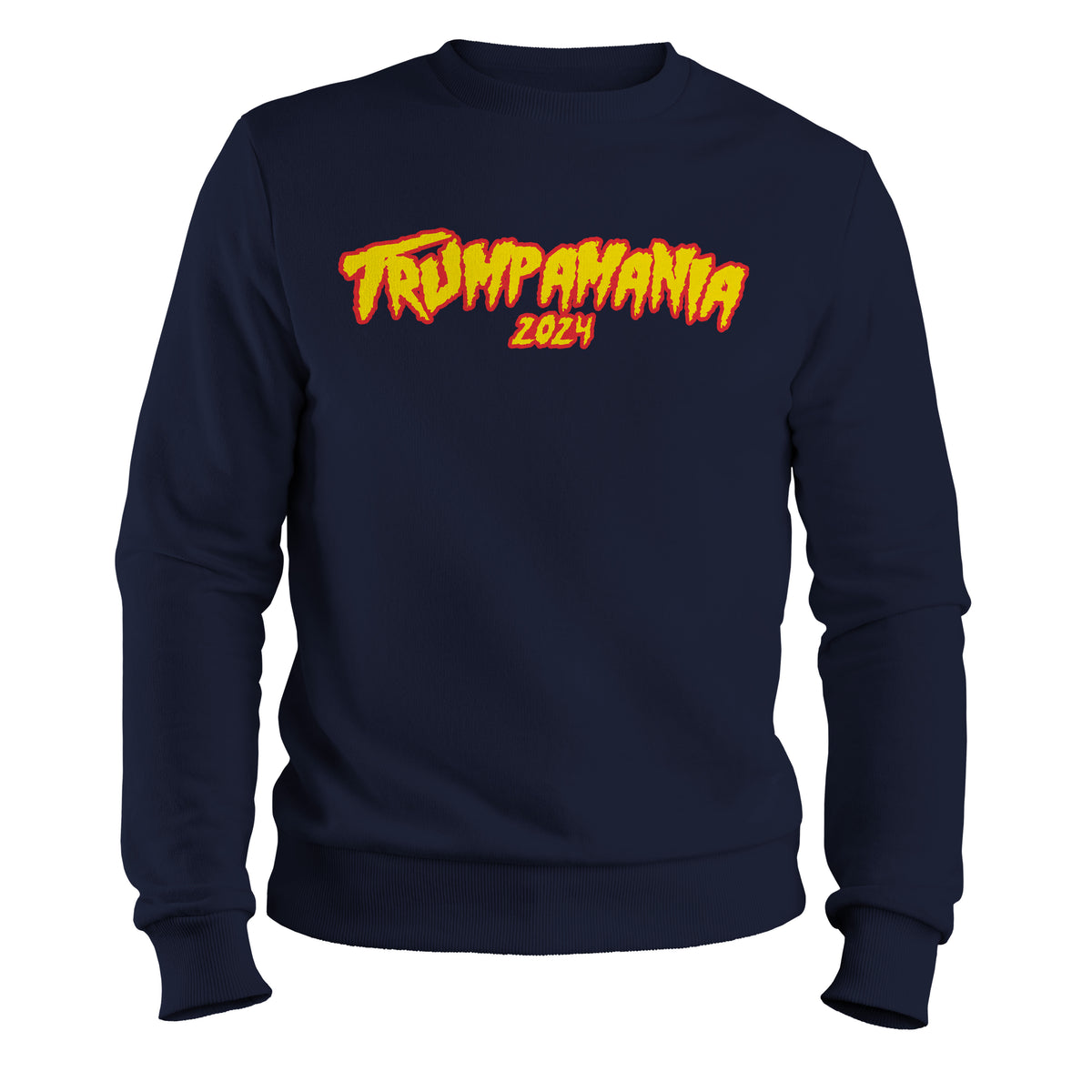 Trumpamania 2024 Crewneck Sweatshirt navy color